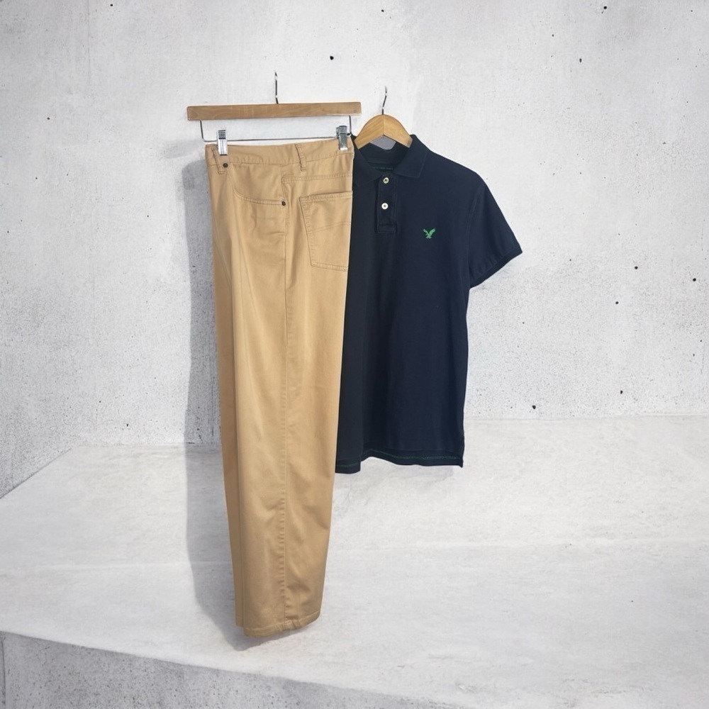 Armani Exchange Cotton Blend Tan pants 32 - Picture 2 of 9